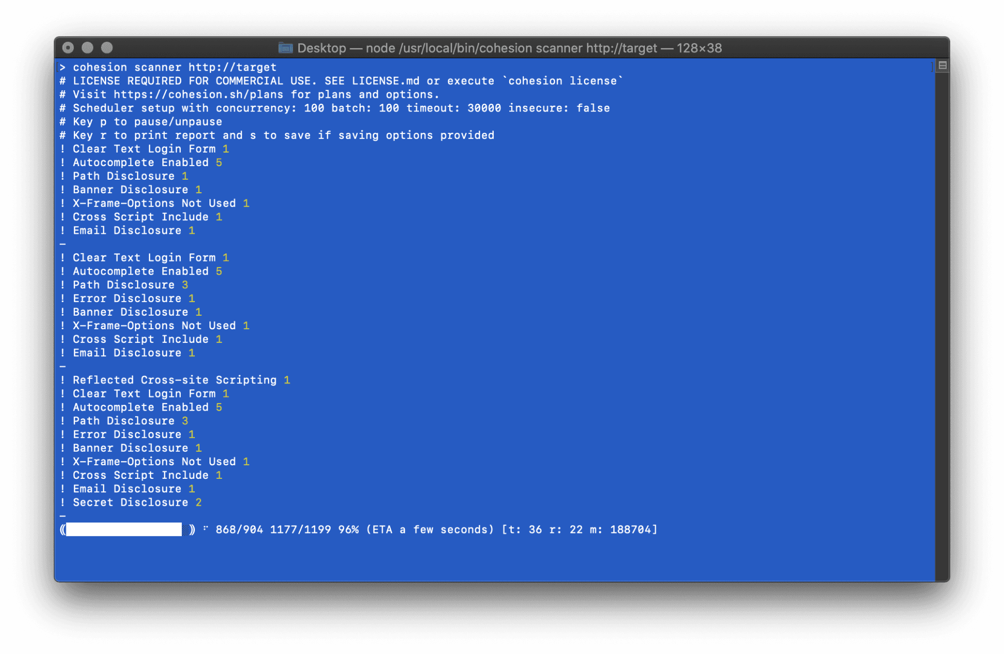 cohesion web security results