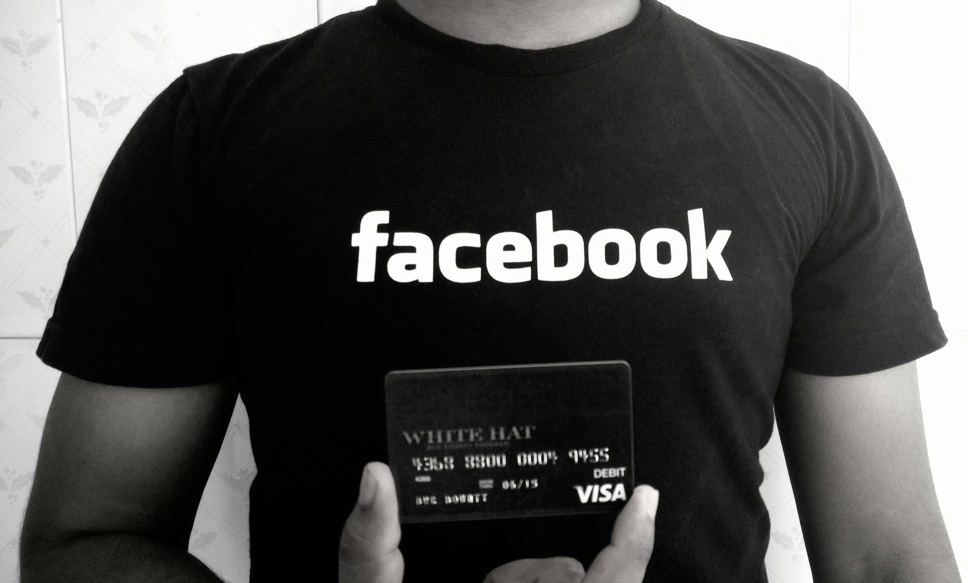 Facebook giving away T-shirts and debit cards to security researchers