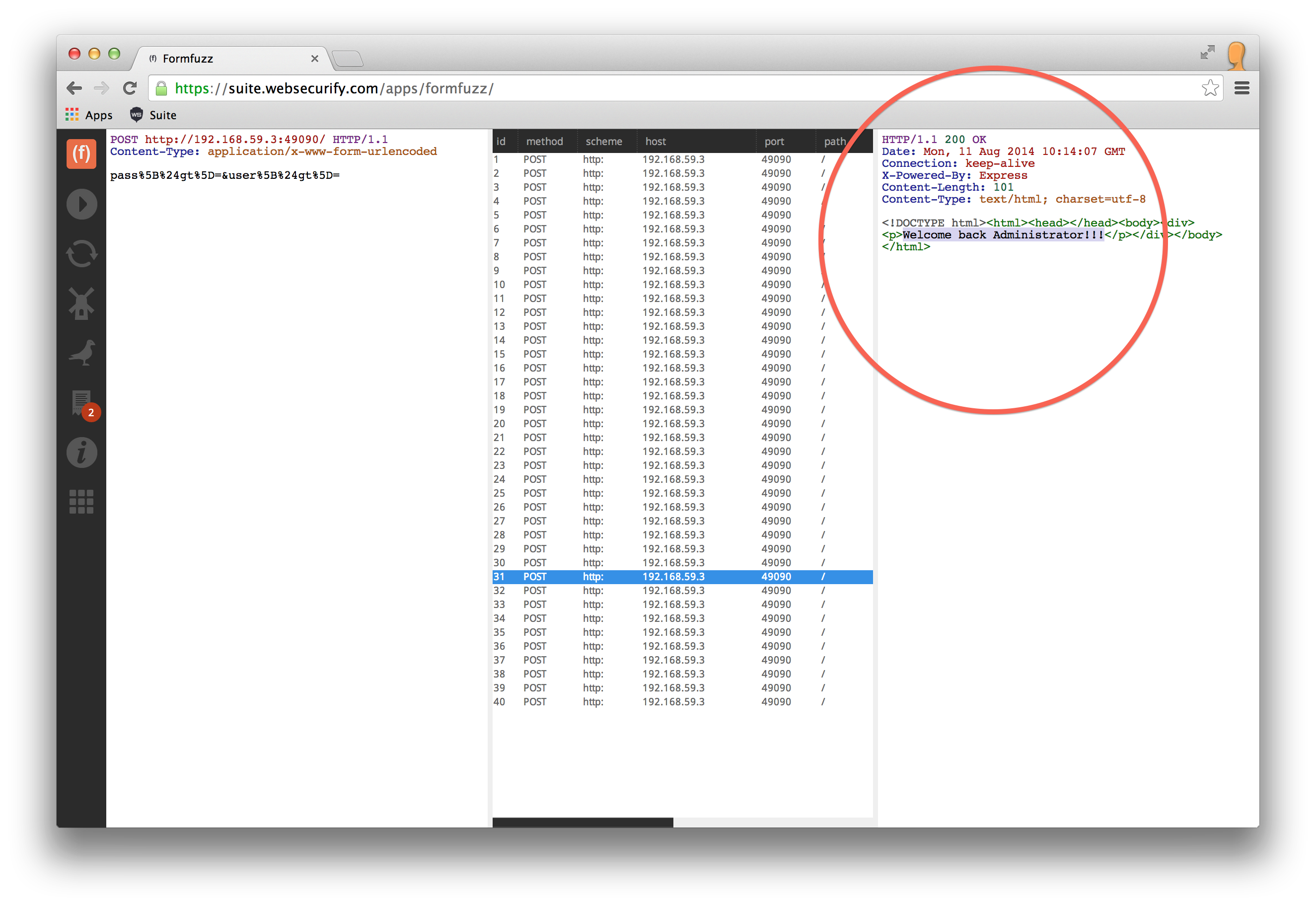 Formfuzz MongoDB在模糊行动